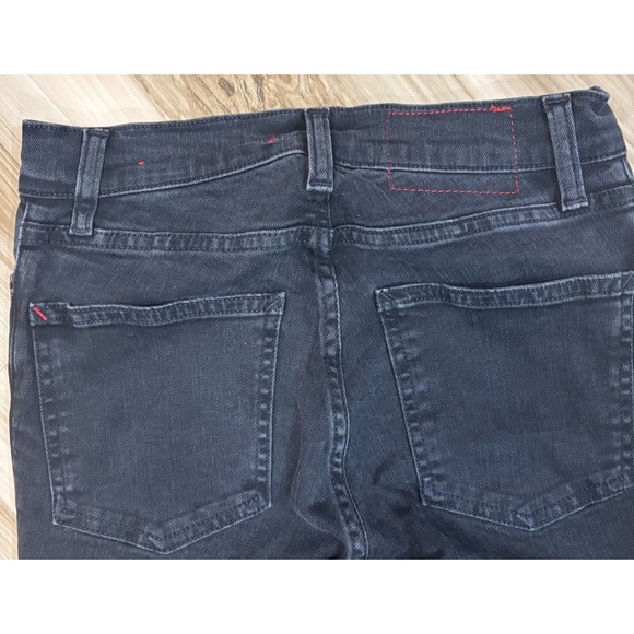 Marine Layer Jeans‎ Women's 26 Black Vintage Straight Raw Hem Stretch - Picture 11 of 12